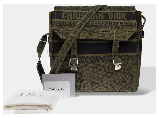 Sac DIOR en Toile Vert - 103125 - vue 2