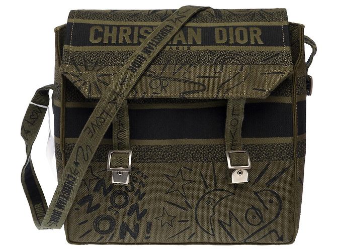 Sac DIOR en Toile Vert - 103125 - vue 3