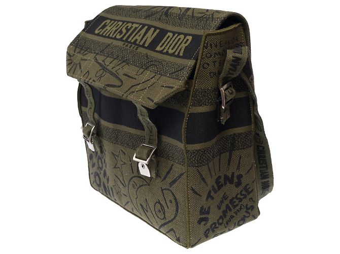 Sac DIOR en Toile Vert - 103125 - vue 5