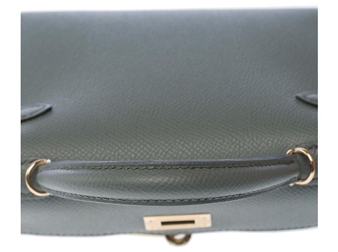 Hermès Borsa HERMES Kelly Mini in Pelle Verde - 103147 - vista 10