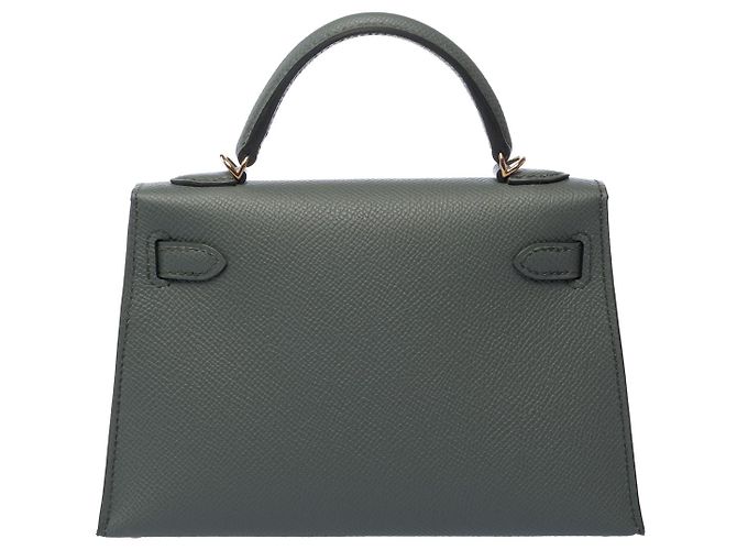 Hermès Borsa HERMES Kelly Mini in Pelle Verde - 103147 - vista 4