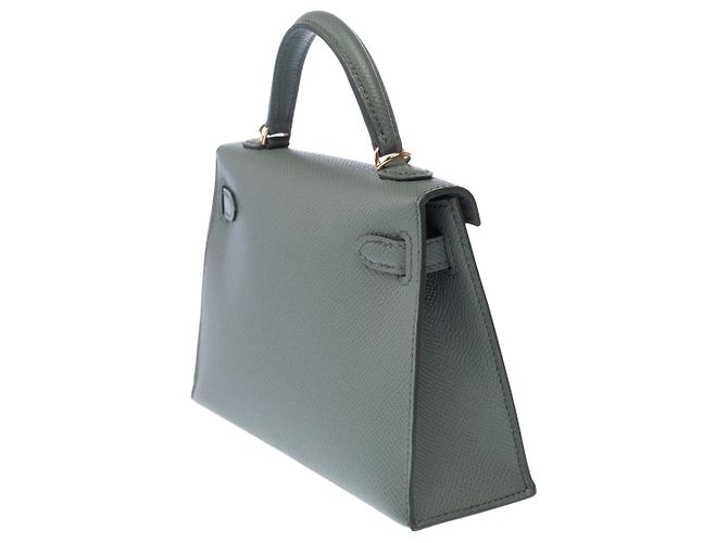 Hermès Borsa HERMES Kelly Mini in Pelle Verde - 103147 - vista 6
