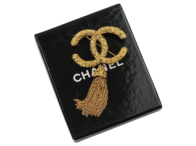 Spilla a frange vintage Coco Mark di Chanel D'oro - vista 14