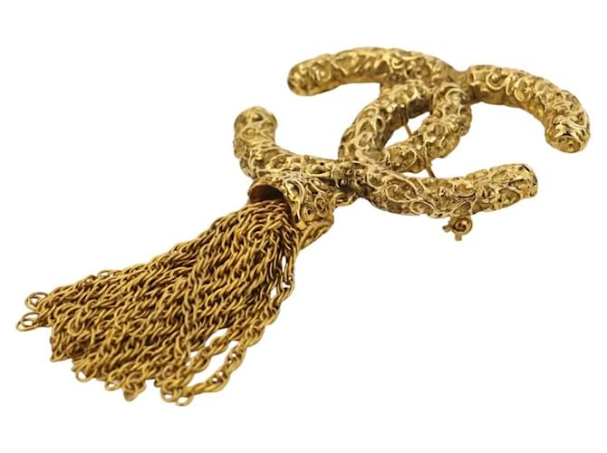 Spilla a frange vintage Coco Mark di Chanel D'oro - vista 2