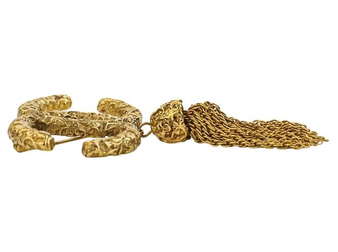 Spilla a frange vintage Coco Mark di Chanel D'oro - vista 5