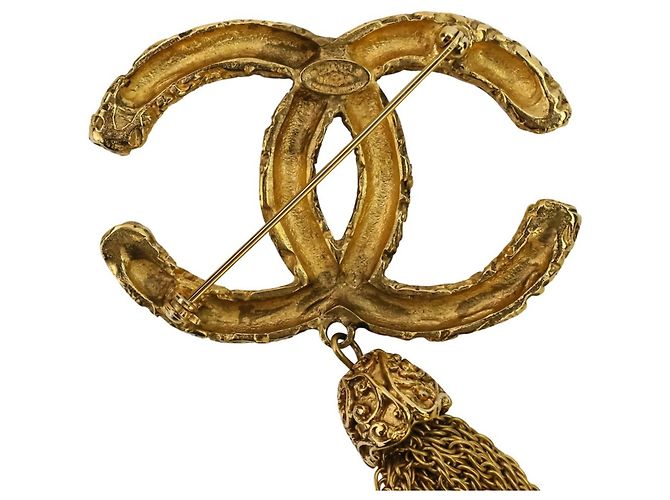 Spilla a frange vintage Coco Mark di Chanel D'oro - vista 8