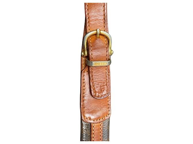 Vintage Céline Macadam Eimer Tasche – 90er Braun - Ansicht 3
