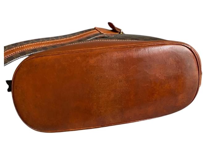 Vintage Céline Macadam Eimer Tasche – 90er Braun - Ansicht 5