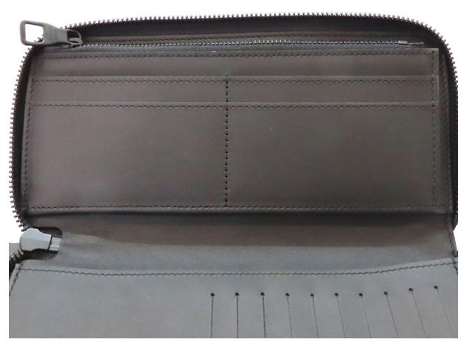 Louis Vuitton Zippy Wallet Vertical Monogram Long Wallet Black - view 9