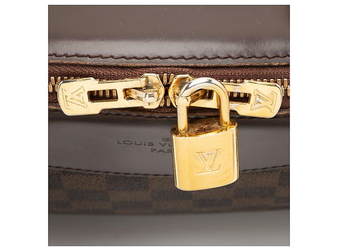 Borsa a Spalla Louis Vuitton Damier Ebene Verona PM Marrone - vista 10