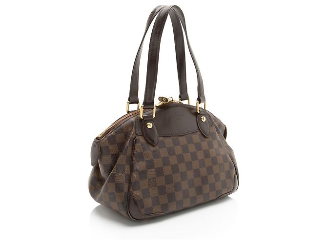 Borsa a Spalla Louis Vuitton Damier Ebene Verona PM Marrone - vista 2