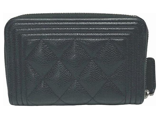 Monedero Caviar Boy CHANEL Negro - vista 7