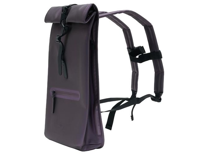 Zaino Rolltop W3 - RAINS - Sintetico - Viola Porpora - vista 2
