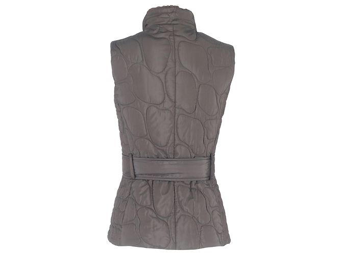 Gilet imbottito in poliamide con stampa metallica Escada in marrone - vista 6