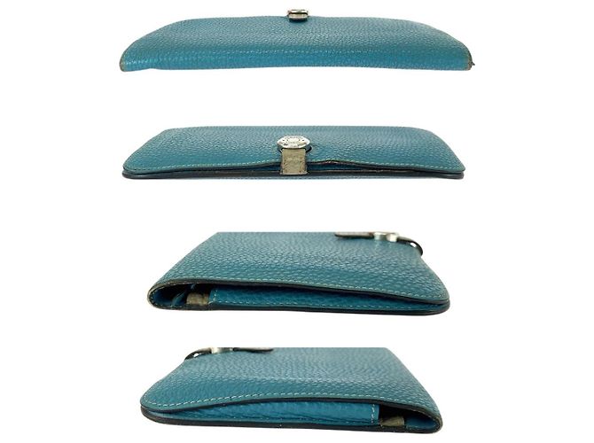 Portafoglio Lungo Dogon GM Hermès Blu - vista 10