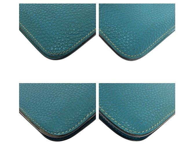 Portafoglio Lungo Dogon GM Hermès Blu - vista 3