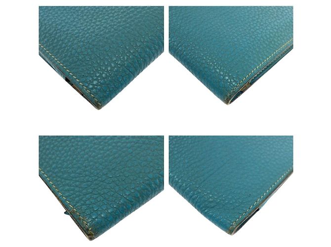 Portafoglio Lungo Dogon GM Hermès Blu - vista 4