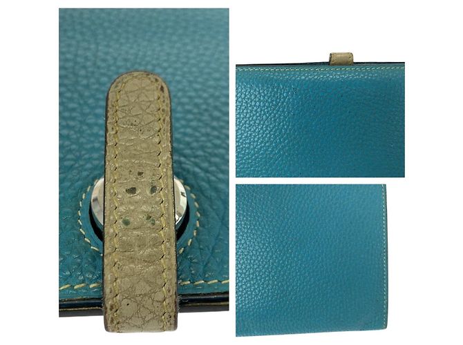 Portafoglio Lungo Dogon GM Hermès Blu - vista 6