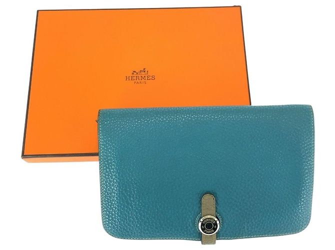 Portafoglio Lungo Dogon GM Hermès Blu - vista 9