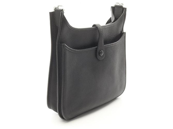 Borsa a Spalla in Pelle Hermès Evelyne III PM Nero - vista 6