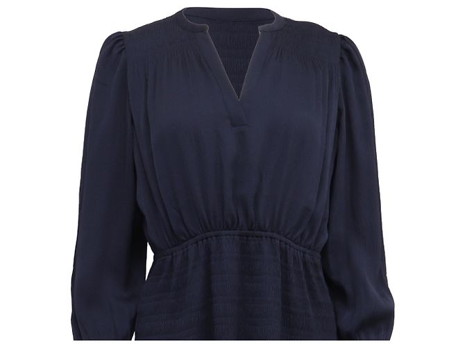 Ba&sh Kosee Dress in Navy Blue Polyester - view 2
