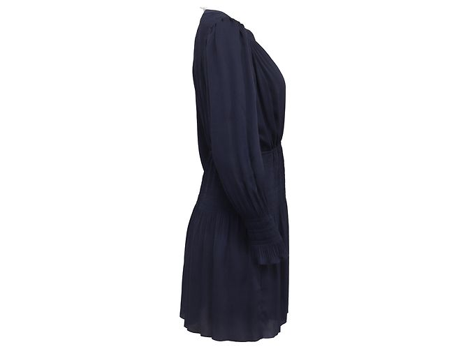 Ba&sh Kosee Dress in Navy Blue Polyester - view 3