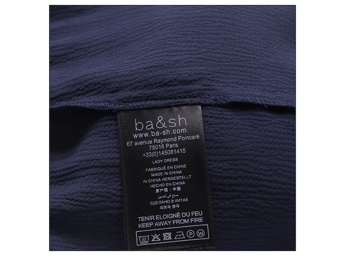 Ba&sh Kosee Dress in Navy Blue Polyester - view 6
