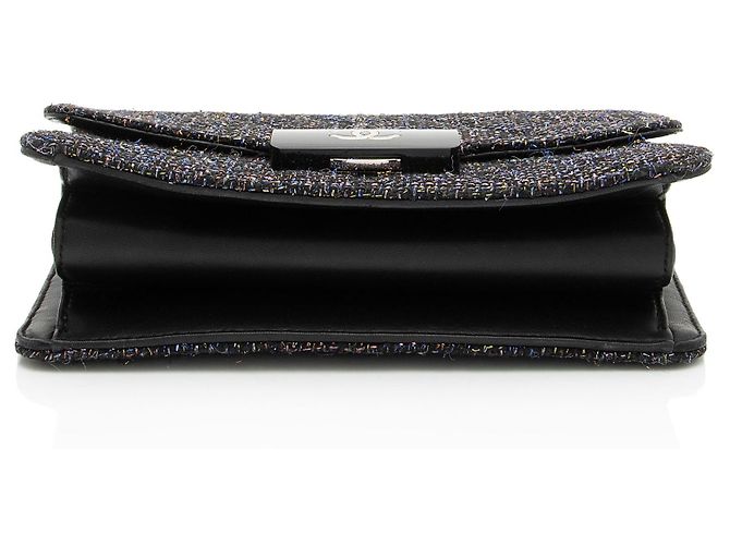 Gabrielle Borsa Beauty Lock in pelle di agnello tweed di Chanel Nero - vista 4