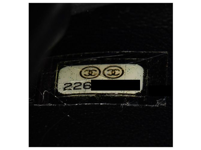 Gabrielle Borsa Beauty Lock in pelle di agnello tweed di Chanel Nero - vista 6