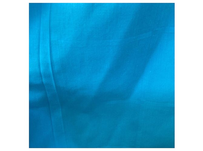 Chemise cropped à boutons La Casa de Jacquemus en polyester bleu - vue 9