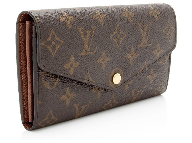 Portafoglio Sarah in tela Monogram Louis Vuitton Marrone - vista 2