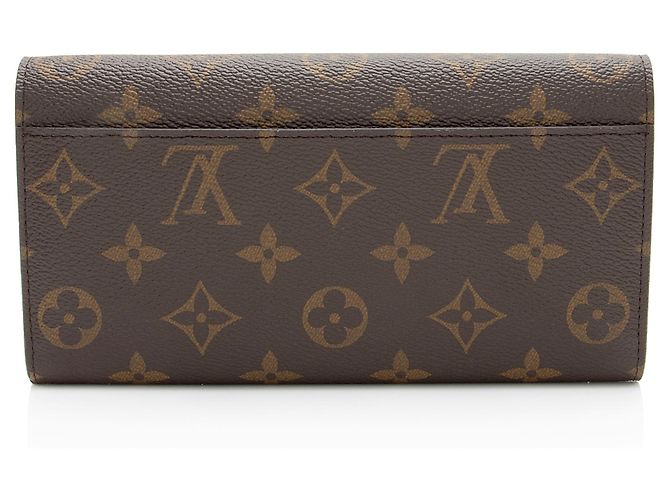 Portafoglio Sarah in tela Monogram Louis Vuitton Marrone - vista 3