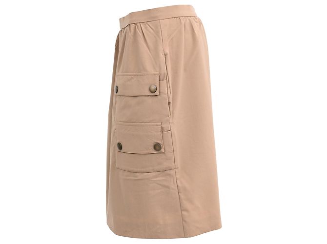 Falda Mini Cargo Klaus en Lana Beige de Max Mara - vista 2