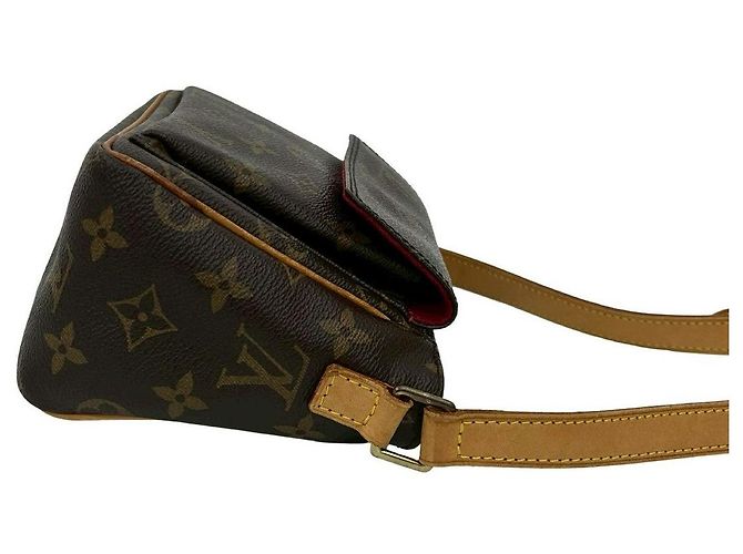 Borsa a Spalla in Pelle Monogram Viva Cite di Louis Vuitton Marrone - vista 7