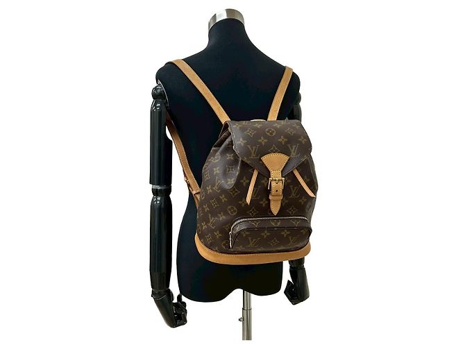 Louis Vuitton Monogram Leder Rucksack Braun - Ansicht 3