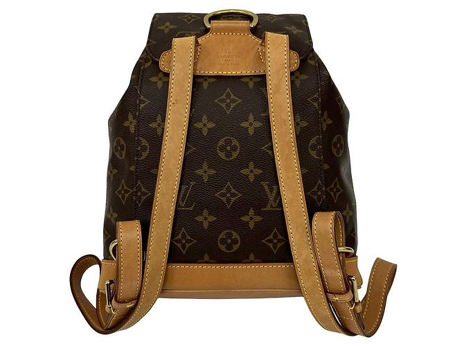 Louis Vuitton Monogram Leder Rucksack Braun - Ansicht 4