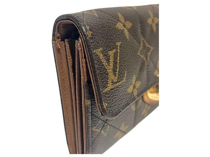 Portafoglio Lungo Sarah Etoile Monogram di Louis Vuitton Marrone - vista 4