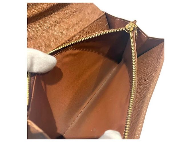 Portafoglio Lungo Sarah Etoile Monogram di Louis Vuitton Marrone - vista 9