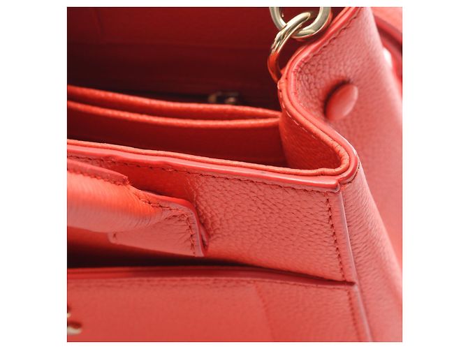 Executive Borsa Tote Piccola Neo Esecutiva in Pelle Chanel Arancione - vista 10