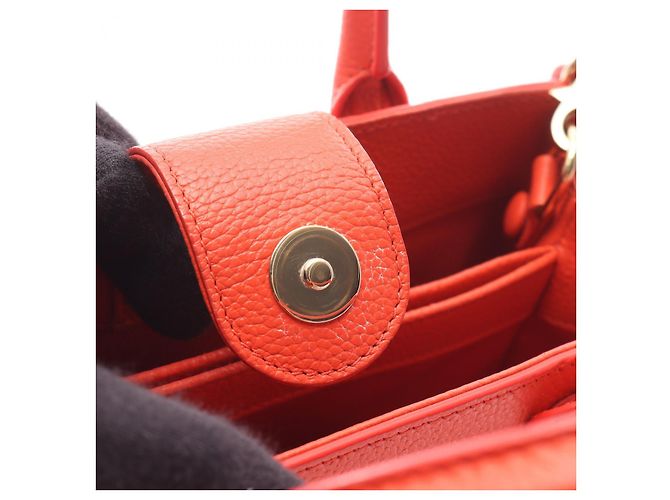 Executive Borsa Tote Piccola Neo Esecutiva in Pelle Chanel Arancione - vista 3