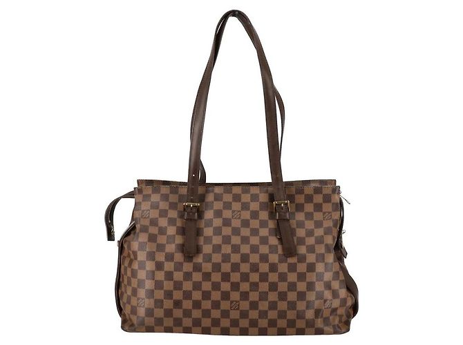 Borsa a Spalla Chelsea Damier Ebene Louis Vuitton Marrone - vista 2