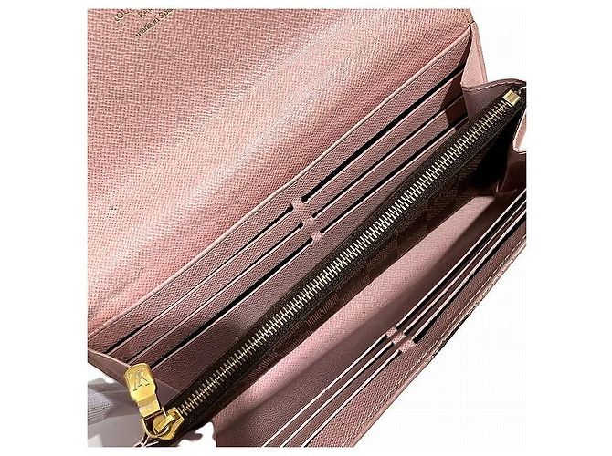 Portafoglio Sarah Damier Louis Vuitton Marrone - vista 5