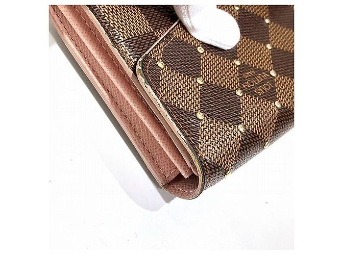 Portafoglio Sarah Damier Louis Vuitton Marrone - vista 8
