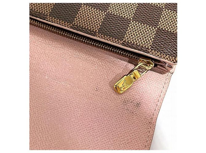 Portafoglio Sarah Damier Louis Vuitton Marrone - vista 9