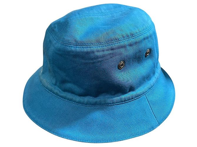 Cappello Bucket Monogram in Denim Louis Vuitton Bianco - vista 5