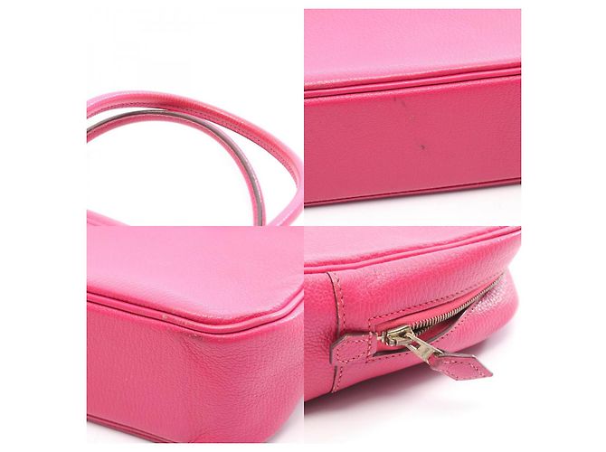 Borsa in pelle Hermès Plume Elan 28 Rosa - vista 10