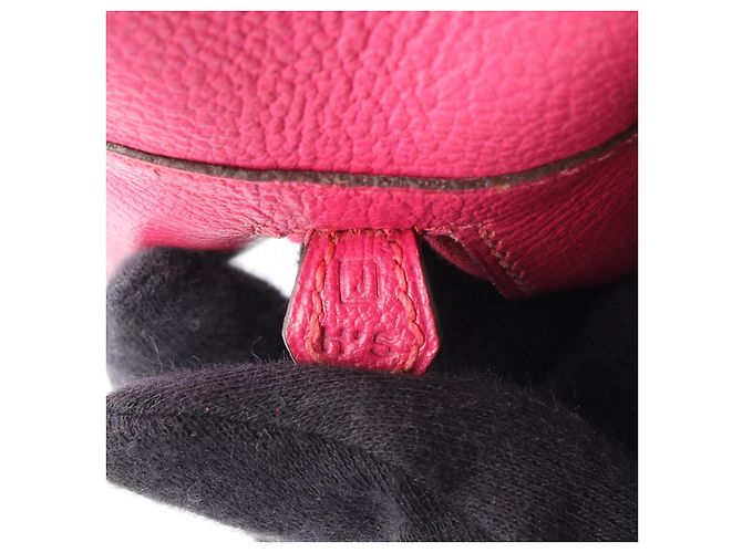 Borsa in pelle Hermès Plume Elan 28 Rosa - vista 8