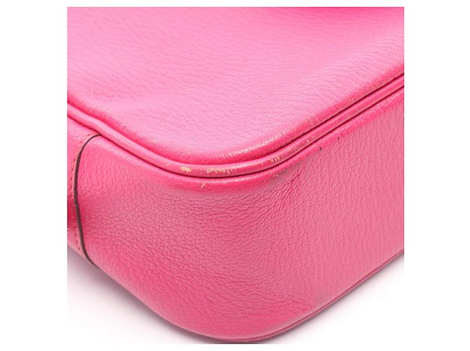 Borsa in pelle Hermès Plume Elan 28 Rosa - vista 9