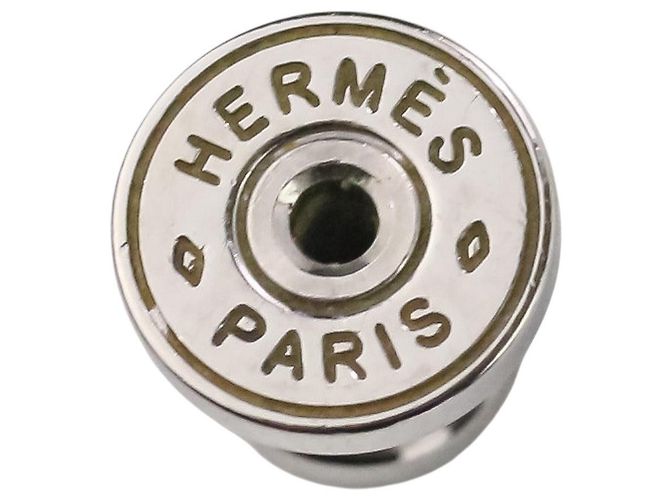 Hermès Loop Grand PM Aluminium Ohrringe Blau - Ansicht 10