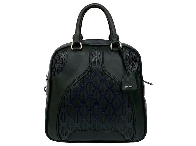 Borsa Boston in pelle Miu Miu - vista 2